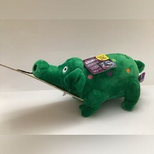Multipet Plush Globlet Pig Chew Grunt Dog Toy